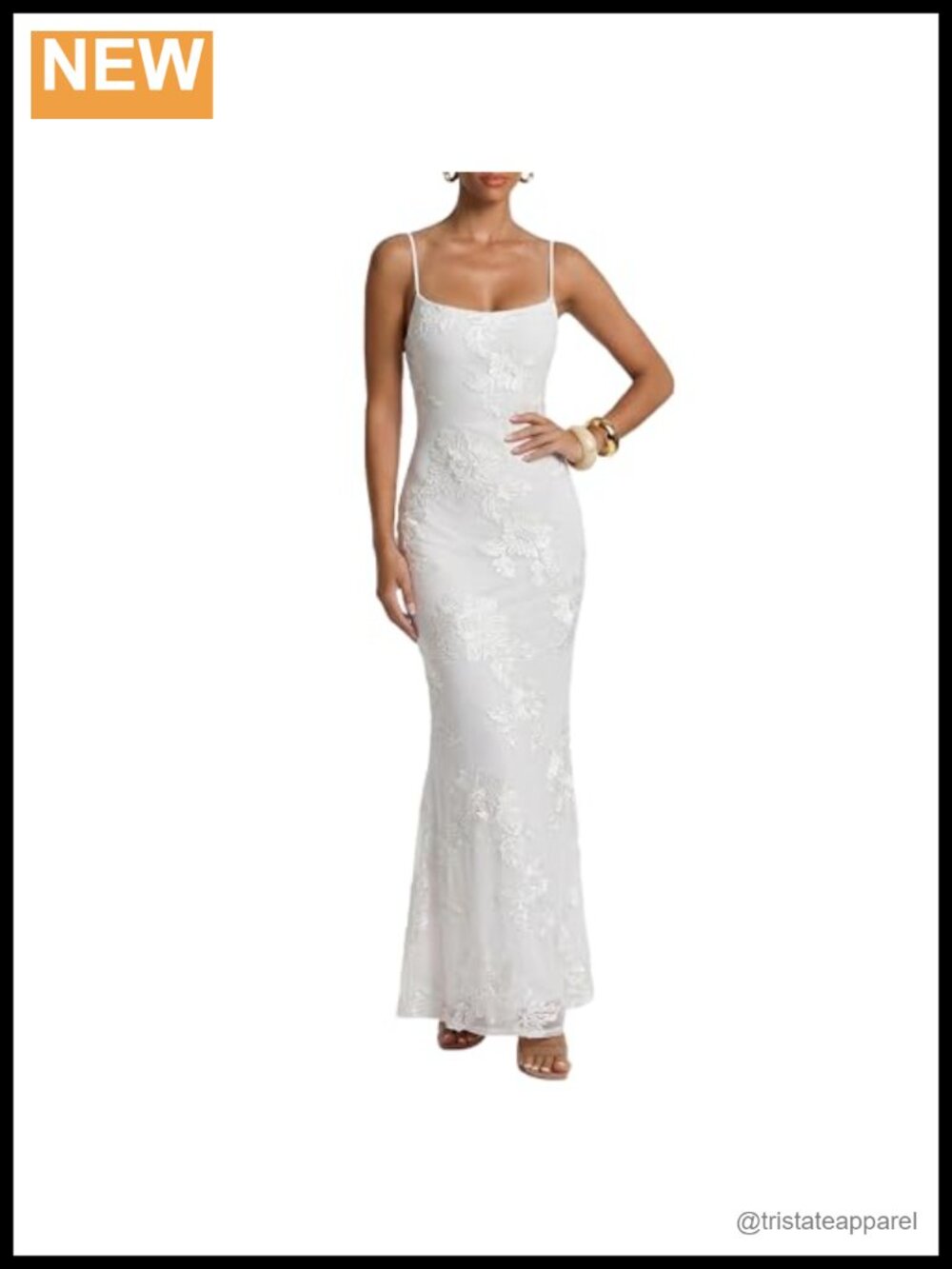 Women's Bodycon Maxi Formal Evening Dress 3D Satin Floral Mesh